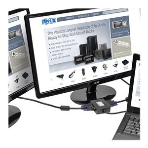 Tripp Lite 2-Port DisplayPort to DVI Video Splitter 1080p 1920 x 1080 60Hz video splitter 2 ports B157-002-DVI Tripp Lite 2-Port DisplayPort to DVI Video Splitter 1080p 1920 x 1080 60Hz video splitter 2 ports B157-002-DVI
