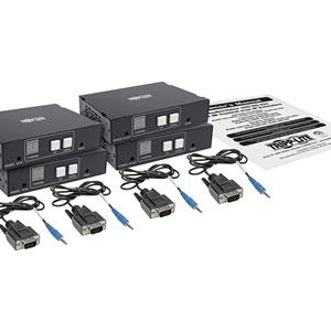 Tripp Lite DVI/HDMI over Cat5/6 Matrix/Extender Kit 1080p @ 60 Hz, RS-232, IR Control, 656 ft. (200 m), TAA 2 transmitters + 2 receivers v… B160-202-HDSI Tripp Lite DVI/HDMI over Cat5/6 Matrix/Extender Kit 1080p @ 60 Hz, RS-232, IR Control, 656 ft. (200 m), TAA 2 transmitters + 2 receivers v… B160-202-HDSI