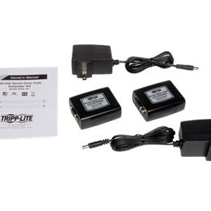 Tripp Lite   RS-232 / Serial Over Cat5/Cat6 Video Extender Kit Transmitter Receiver 3280′ serial port extender RS-232 B165-101