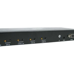 Tripp Lite   4-Port over Cat6 Presentation Switch/Extender Kit 4K 60 Hz HDMI, DP & USB-C, VGA, UHD, 4:4:4, HDR, PoC, 125 ft., TAA video/aud… B320-4X1-MHE-K