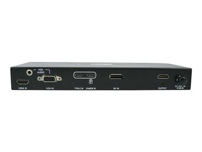 Tripp Lite   4-Port Multi-Format Presentation Switch 4K 60 Hz HDMI, DP & USB-C, VGA, UHD, 4:4:4, HDR, 100W PD Charging, TAA docking station US… B320-4X1-MH