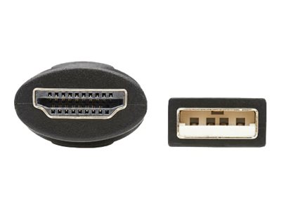 Tripp Lite   Multiport Presentation Adapter, 4K 60Hz w HDR, 4×1, HDMI/DisplayPort/USB-C/VGA to HDMI, HDCP2.2, PD Charge, 8ft adapter Display… B321-4X1-HDVC