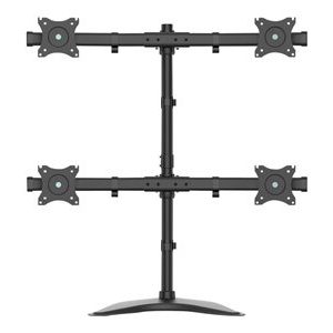 Tripp Lite   TV Desk Mount Monitor Stand Quad-Display Swivel Tilt for 13″ to 27″ Displays stand for 4 monitors (full-motion) DDR1327MQ