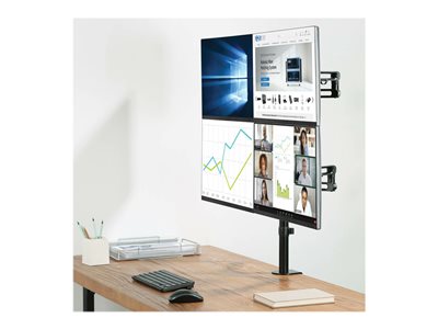 Tripp Lite   Flex arm quad desk mount for 13 27″ screens mounting kit for 4 LCD displays (full-motion) DDR1327SQFC-1