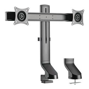 Tripp Lite   Dual-Display Monitor Arm with Desk Clamp and Grommet Height Adjustable, 17″ to 27″ Monitors mounting kit for 2 LCD displays DDR1727DC