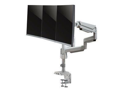 Tripp Lite   Triple-Display Flex-Arm Desktop Clamp for 17″ to 30″ Flat-Screen Displays USB and Audio Ports, Aluminum mounting kit for 3 monitor… DDR1730TAL