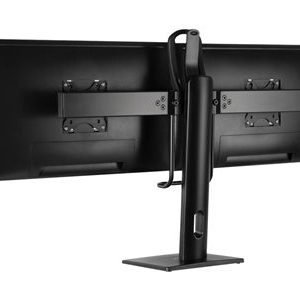 Tripp Lite   Safe-IT Precision-Placement Desktop Mount with Antimicrobial Tape for 17″ to 27″ Displays stand for 2 TV / monitors (full-motion) DDVD1727AM