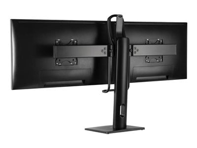 Tripp Lite   Safe-IT Precision-Placement Desktop Mount with Antimicrobial Tape for 17″ to 27″ Displays stand for 2 TV / monitors (full-motion) DDVD1727AM