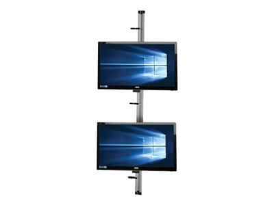 Tripp Lite   Dual Flat-Panel Rail Wall Mount for TVs Monitors 10-24″ Display mounting kit for 2 LCD displays DMR1024X2