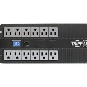 Tripp Lite UPS ECO850LCD Eco Green Battery Back Up –  12 Outlet 425 Watt 850 VA UPS