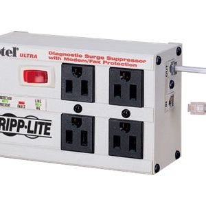 Tripp Lite   Isobar Surge Protector Metal RJ11 4 Outlet 6′ Cord 3330 Joules surge protector ISOTEL4ULTRA