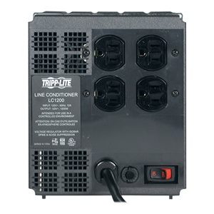 Tripp Lite   1200W Line Conditioner w/ AVR / Surge Protection 120V 10A 60Hz 4 Outlet 7ft Cord Power Conditioner line conditioner 1200 Watt LC1200