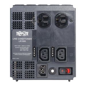 Tripp Lite   1000W Line Conditioner w/ AVR / Surge Protection 230V 4A 50/60Hz C13 2×5-15R Power Conditioner line conditioner 1000 Watt LR1000