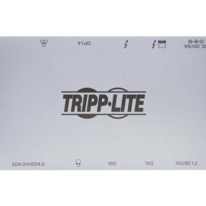 Tripp Lite   Thunderbolt 3 Dock, Dual Display 8K DisplayPort, USB 3.2 Gen 2, USB-A/C Hub, Memory Card, GbE, Black docking station USB-C 3.2 G… MTB3-DOCK-03