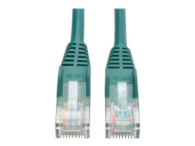 Tripp Lite   3ft Cat5e / Cat5 Snagless Molded Patch Cable RJ45 M/M Green 3′ patch cable 3 ft green N001-003-GN