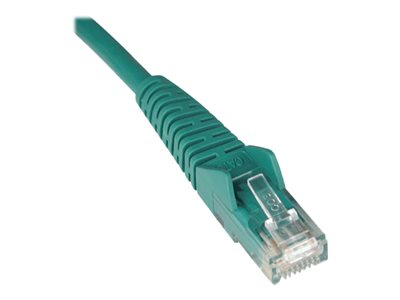 Tripp Lite   3ft Cat5e / Cat5 Snagless Molded Patch Cable RJ45 M/M Green 3′ patch cable 3 ft green N001-003-GN