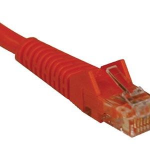 Tripp Lite   3ft Cat5e / Cat5 Snagless Molded Patch Cable RJ45 M/M Orange 3′ patch cable 3 ft orange N001-003-OR