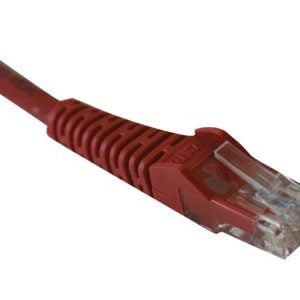 Tripp Lite   3ft Cat5e / Cat5 Snagless Molded Patch Cable RJ45 M/M Red 3′ patch cable 3 ft red N001-003-RD