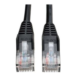 Tripp Lite   5ft Cat5e / Cat5 Snagless Molded Patch Cable RJ45 M/M Black 5′ patch cable 5 ft black N001-005-BK