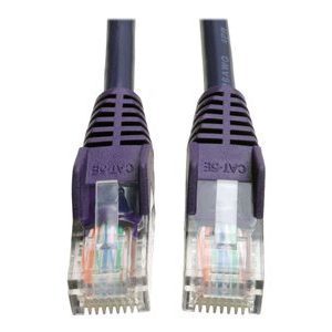 Tripp Lite   5ft Cat5e / Cat5 Snagless Molded Patch Cable RJ45 M/M Purple 5′ patch cable 5 ft purple N001-005-PU