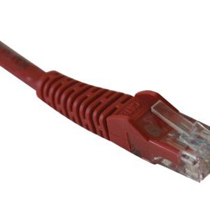 Tripp Lite   5ft Cat5e / Cat5 Snagless Molded Patch Cable RJ45 M/M Red 5′ patch cable 5 ft red N001-005-RD