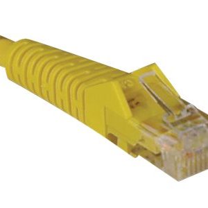 Tripp Lite   5ft Cat5e / Cat5 Snagless Molded Patch Cable RJ45 M/M Yellow 5′ patch cable 5 ft yellow N001-005-YW