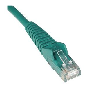 Tripp Lite   7ft Cat5e / Cat5 Snagless Molded Patch Cable RJ45 M/M Green 7′ patch cable 7 ft green N001-007-GN
