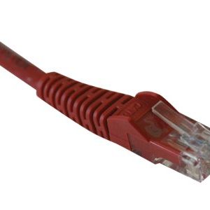 Tripp Lite   7ft Cat5e / Cat5 Snagless Molded Patch Cable RJ45 M/M Red 7′ patch cable 7 ft red N001-007-RD
