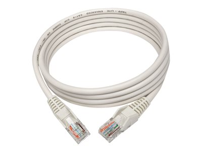 Tripp Lite   Cat5e 350 MHz Snagless Molded UTP Patch Cable (RJ45 M/M), White, 15 ft. patch cable 15 ft white N001-015-WH