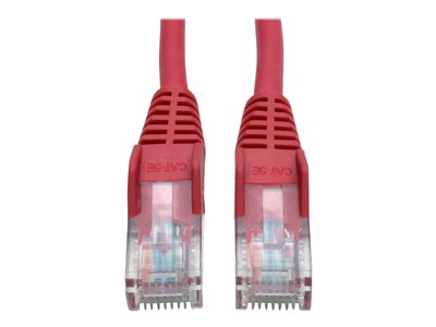 Tripp Lite   50ft Cat5e / Cat5 Snagless Molded Patch Cable RJ45 M/M Red 50′ patch cable 50 ft red N001-050-RD
