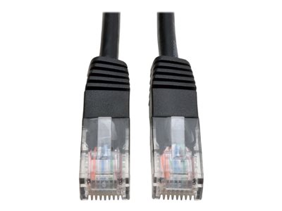 Tripp Lite   1ft Cat5e / Cat5 350MHz Molded Patch Cable RJ45 M/M Black 1′ patch cable 1 ft black N002-001-BK