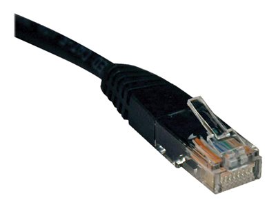 Tripp Lite   1ft Cat5e / Cat5 350MHz Molded Patch Cable RJ45 M/M Black 1′ patch cable 1 ft black N002-001-BK