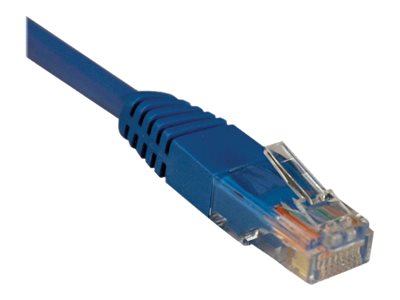 Tripp Lite   2ft Cat5e / Cat5 350MHz Molded Patch Cable RJ45 M/M Blue 2′ patch cable 2 ft blue N002-002-BL