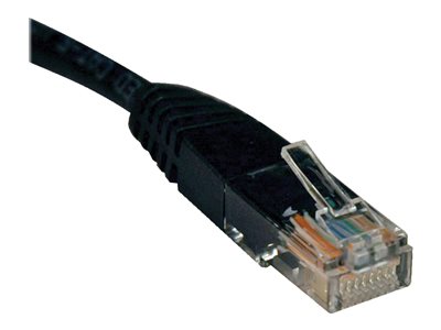 Tripp Lite   4ft Cat5e / Cat5 350MHz Molded Patch Cable RJ45 M/M Black 4′ patch cable 4 ft black N002-004-BK