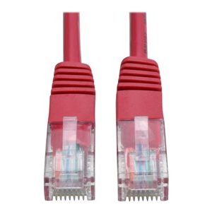 Tripp Lite   6ft Cat5e / Cat5 350MHz Molded Patch Cable RJ45 M/M Red 6′ patch cable 6 ft red N002-006-RD