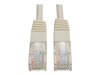 Tripp Lite   10ft Cat5e / Cat5 350MHz Molded Patch Cable RJ45 M/M White 10′ patch cable 10 ft white N002-010-WH