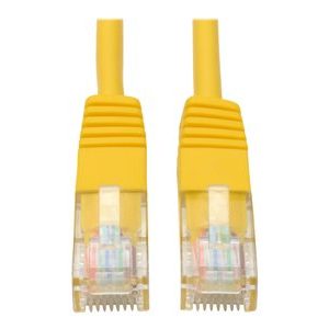Tripp Lite   10ft Cat5e / Cat5 350MHz Molded Patch Cable RJ45 M/M Yellow 10′ patch cable 10 ft yellow N002-010-YW