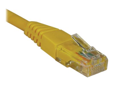 Tripp Lite   50ft Cat5e / Cat5 350MHz Molded Patch Cable RJ45 M/M Yellow 50′ patch cable 50 ft yellow N002-050-YW