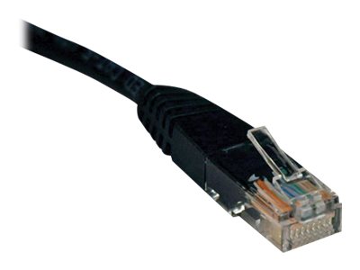 Tripp Lite   100ft Cat5e / Cat5 350MHz Molded Patch Cable RJ45 M/M Black 100′ patch cable 100 ft black N002-100-BK