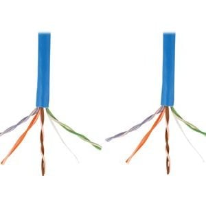Tripp Lite   1000ft Cat5e Bulk Cable Solid CMP Plenum PVC Blue 1000′ bulk cable 1000 ft blue N024-01K-BL