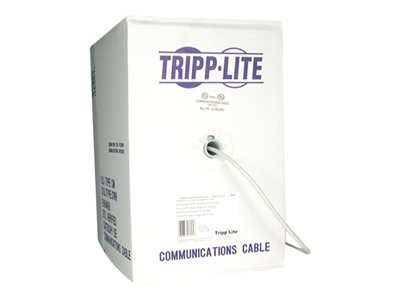 Tripp Lite   1000ft Cat5e Cat5 350MHz Bulk Solid-Core PVC Outdoor Cable Gray 1000′ bulk cable 1000 ft gray N028-01K-GY