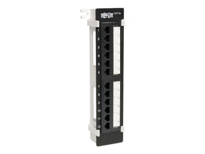 Tripp Lite   12-Port Cat5e Cat5 Wall Mount Patch Panel 568B 110 Punch TAA patch panel 19″ N050-012