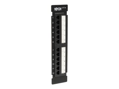 Tripp Lite   12-Port Cat5e Cat5 Wall Mount Patch Panel 568B 110 Punch TAA patch panel 19″ N050-012