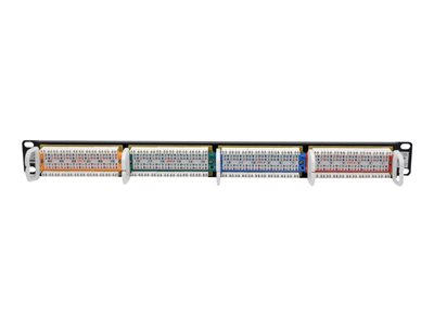 Tripp Lite   24-Port 1U Rack-Mount 110-Type Color-Coded Patch Panel, RJ45 Ethernet, 568B, Cat5/5e patch panel 1U 19″ TAA Compliant N053-024-RBGY