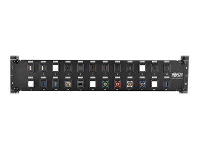 Tripp Lite   24-Port 2U Rack-Mount Unshielded Blank Keystone/Multimedia Patch Panel, RJ45 Ethernet, USB, HDMI, Cat5e/6 patch panel 2U 19″ N062-024-KJ