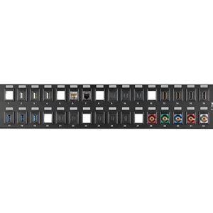 Tripp Lite   32-Port 2U Rack-Mount Unshielded Blank Keystone/Multimedia Patch Panel, RJ45 Ethernet, USB, HDMI, Cat5e/6 patch panel 2U 19″ N062-032-KJ