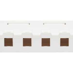 Tripp Lite   Surface-Mount Box for Keystone Jacks 4 Ports, White surface mount box N082-004-WH