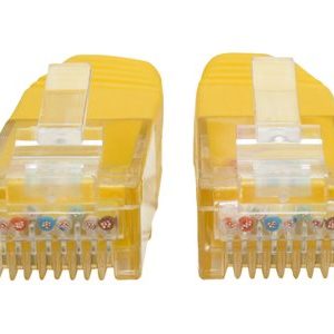 Tripp Lite   2ft Cat6 Gigabit Molded Patch Cable RJ45 M/M 550MHz 24AWG Yellow 2′ patch cable 2 ft yellow N200-002-YW