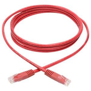 Tripp Lite   Premium Cat5 / Cat5e / Cat6 Gigabit Molded Patch Cable, 24 AWG, 550 MHz/1 Gbps (RJ45 M/M), Red, 6 ft. patch cable 6 ft red N200-006-RD