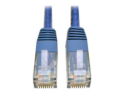 Tripp Lite   Cat6 Gigabit Molded Patch Cable RJ45 M/M 550MHz 24 AWG Blue 7′ patch cable 7 ft blue N200-007-BL